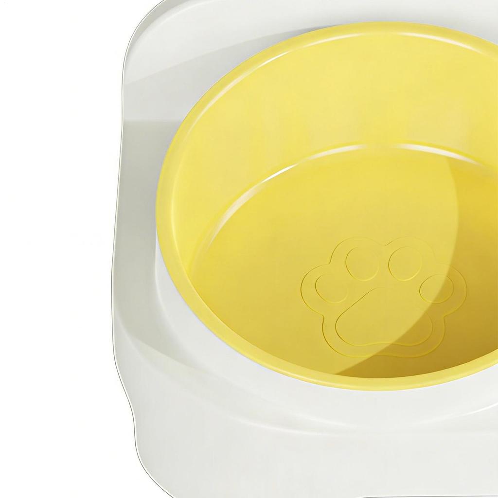 Raised Dog Bowl Large Capacity Tilted Water Dishes Raised Dog Bowl Stand Cat Food Dish For Feeding Kitten Puppy Small Medium