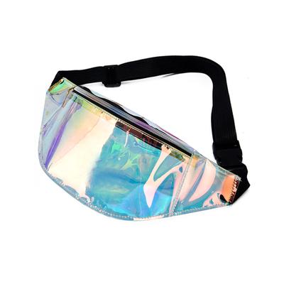 Holographische Bauchtasche Durchsichtige Gürteltasche Strandreise Damen Gürteltasche Hüfttasche Geld Handy Halter