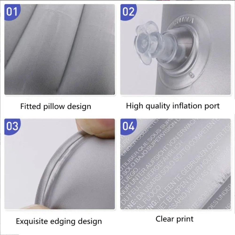 6 Colors Air Cushion Pillows PVC Flocking Inflatable Pillow New Magic Cushion  Household