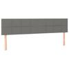 Vidaxl Continental Bed With Mattress, Dark Grey Fabric 160X200 Cm