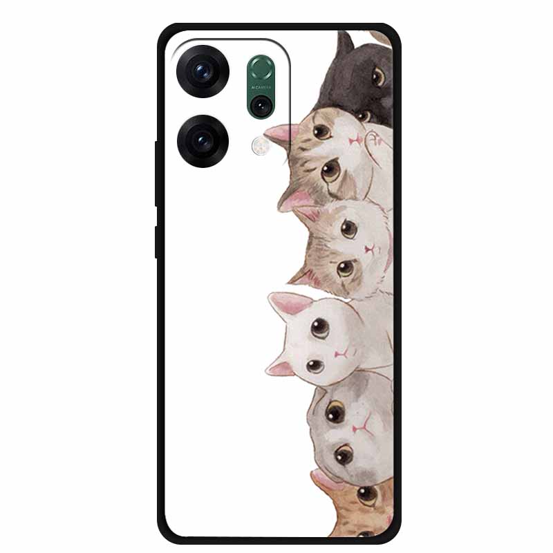 For Oppo Reno 14 5G 3D CaseRelief Flowers Emboss Phone Cover For Oppo Reno 14 Black Silicone Shockproof Soft Fundas Protector