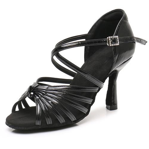 Latin Dance Shoes for Women and Adults, 7.5cm High Heels, Soft Soles, National Standard Dance Shoes, Suitable for All Seasons