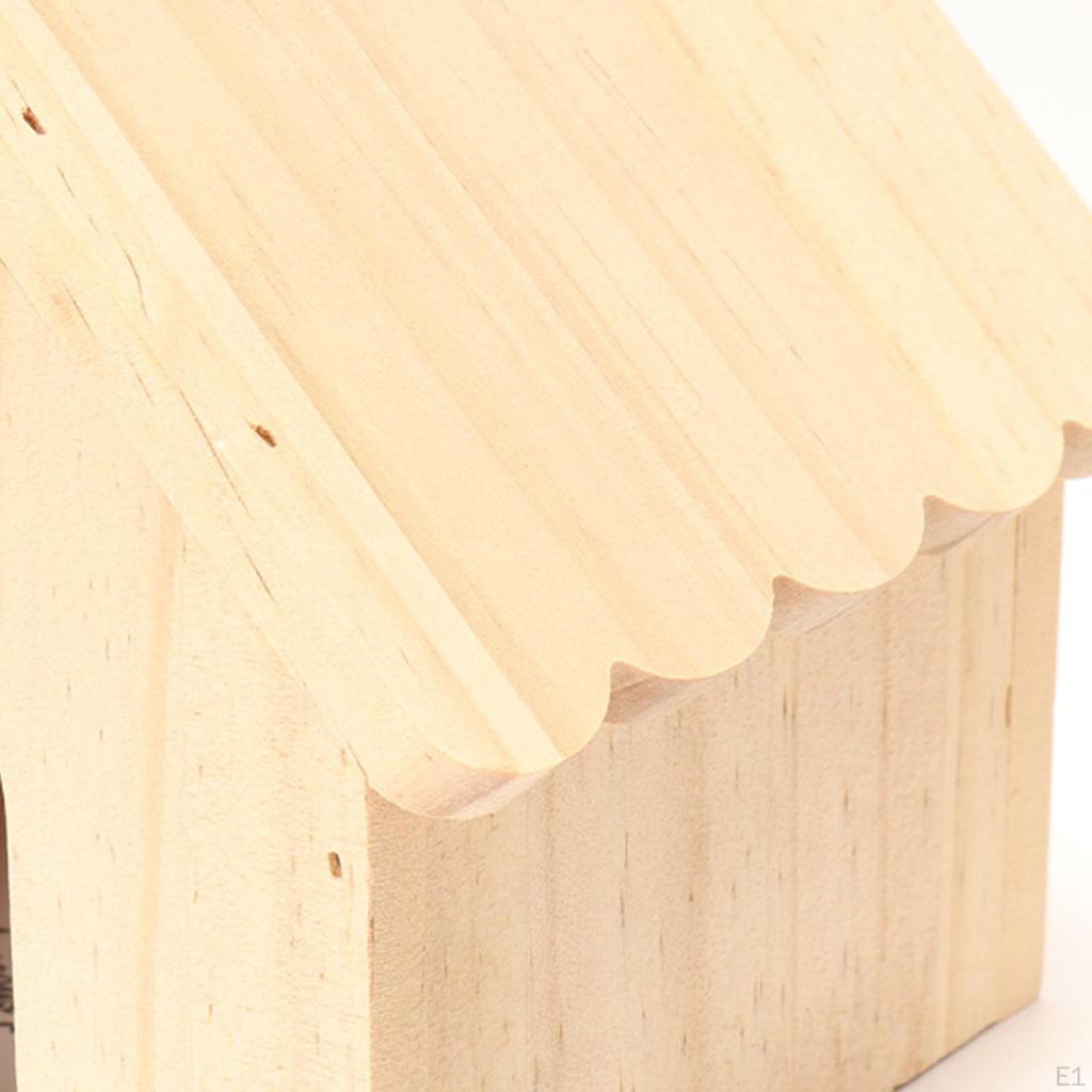 Cozy Retreat for Small Pets: Wooden Hideaway Cabin Hamsters, Gerbils, and More