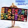 Dangan Ronpa Anime Print Beach Towel, Large Soft Quick Dry Towel for Beach Camping Swimming