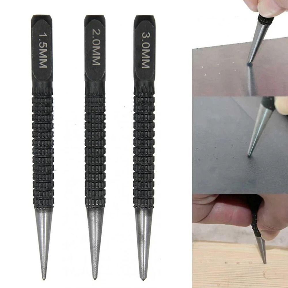 1/3Pcs Universal Metal Drill 1.5/2/3mm Scriber Marker Tool Durable Center Punch