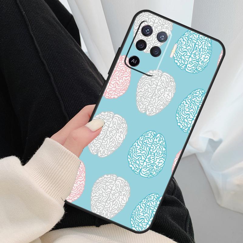 Human Heart Anatomy Case For Oppo A96 A76 A16 A60 A98 A58 A78 A18 A38 A80 A40 A77 A57 A17 A74 A54 A94 A15 A5 Pro