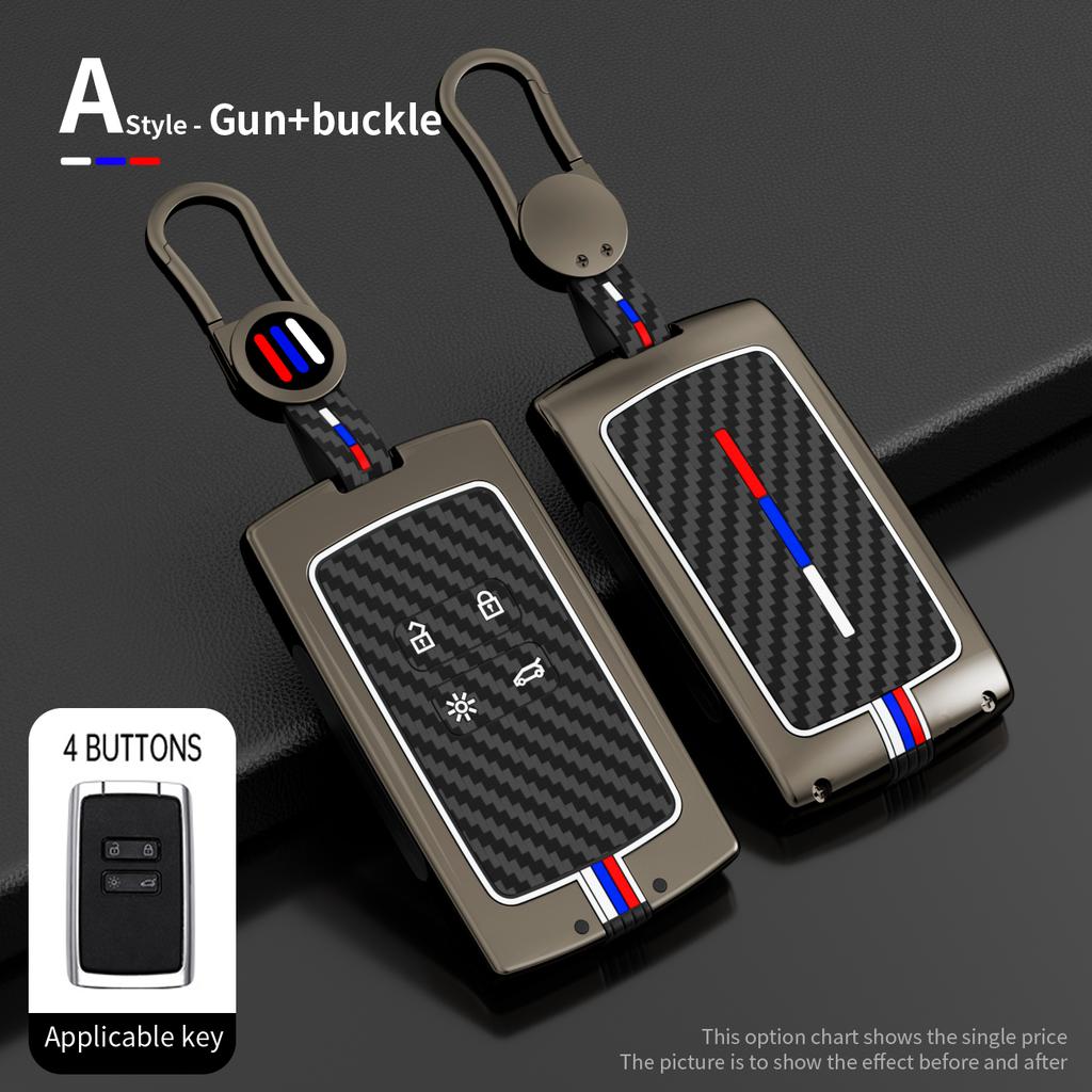 Zinc Alloy Car Key Case Cover For Renault Koleos Kadjar Scenic Megane Sandero Espace Clio Captur Kangoo Laguna Talisman Twingo