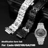 GA2100 Modified Farm Oak For Casio G-shock 5611 Metal Watch Band Ga-2100 GA-2110 Ga-b2100 Stainless Steel Strap Men Accessories