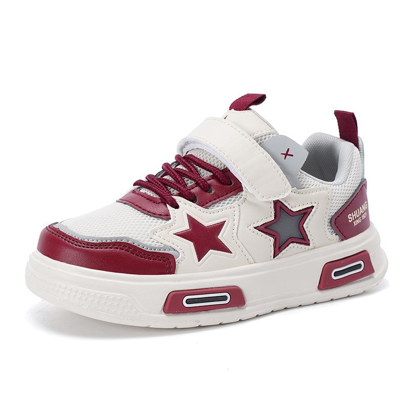 

Children s pentagram thick baseplate shoes 2025 spring and autumn new girls foreign style color matching versatile middle and older children s ca 37 yards inner length 23.6cm