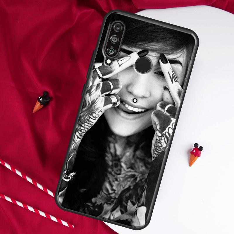 Sexy sleeve tattoo girl For Huawei Nova 10 SE 9 5T 12s 12i 11i Y91 Y90 Y60 Y70 Y72 Y61 P20 P30 P40 Lite P60 Pro Case