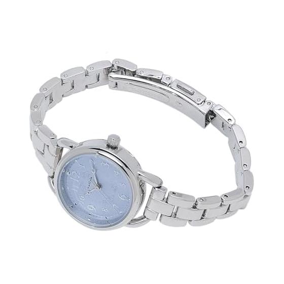 Fieldwork Women s Analog 5 ATM Waterproof Metal Band Energy Saving Silver Blue WP Aqua ASS173P-2