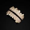 Iced Out Kły Grillz Zestaw 8 Zębów Mosiądz Cyrkon CZ Prawdziwe Pozłacane Hip Hop Rap Zęby Grillz Osobowość Impreza Cosplay Hurt