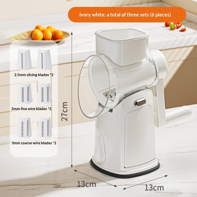 

Multi-function Vegetable Cutter 10 in 1 Rotary Cheese Grater Shredder Mandoline Slicer Waffle Cutter Nut Chopper for Home