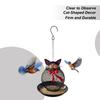 Bird Feeder Metal Cat Squirrel Proof Feeding Station Hangable Bird Feeder for Finch Garden Backyard Balcony Porch Patio Yard