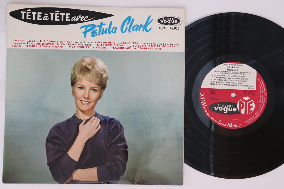 

10inch Record PETULA CLARK - Tete A Tete Avec Petula Clark VPV76015 DISQUES VOGUE 1961 France Pop Used