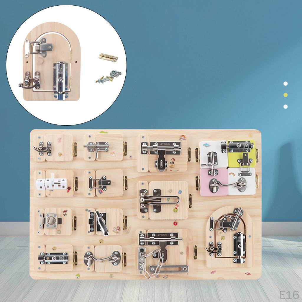 DIY Lock Latch Puzzle Parent-Child Early Education Toys Year Old