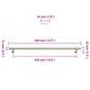 Furniture Handles 5 pcs Silver 320 mm Stainless Steel