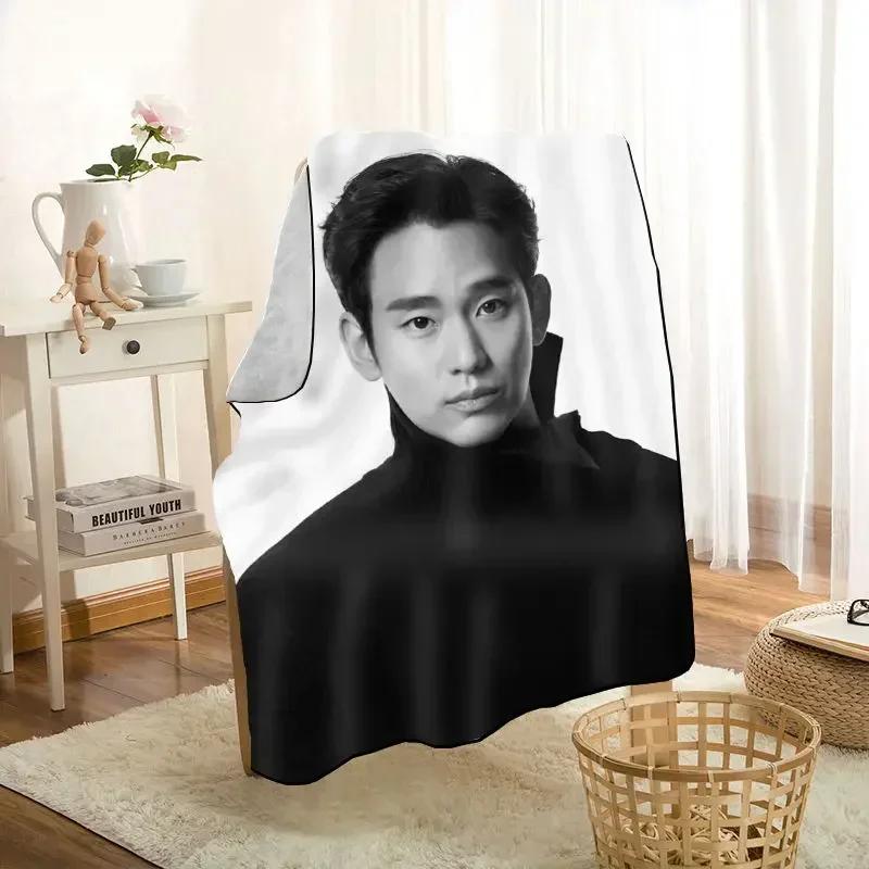 HEARMNY KPOP Kim Soo Hyun Blanket Super Soft Warm Microfiber Fabric Blanket For Couch Throw Travel Adult Blanket 0719