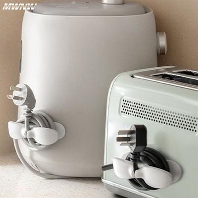 5pcs Power Cable Clamp Cable Organizer Storage Winder Household Cable Organizer Power Cord Fixing Clip Kitchen Tools Gadgets