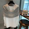 Striped Versatile Fashion Long Scarf Casual Multi-Functional Vertical Scarf Outer Decoration Niche Silk Scarf Shawl
