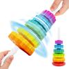 Baby Spin Stack Toy, Premium Stacking Toys for Kids, Spinning Stacking Toy for Babies and Toddlers, Educational Toddler Learning Toy