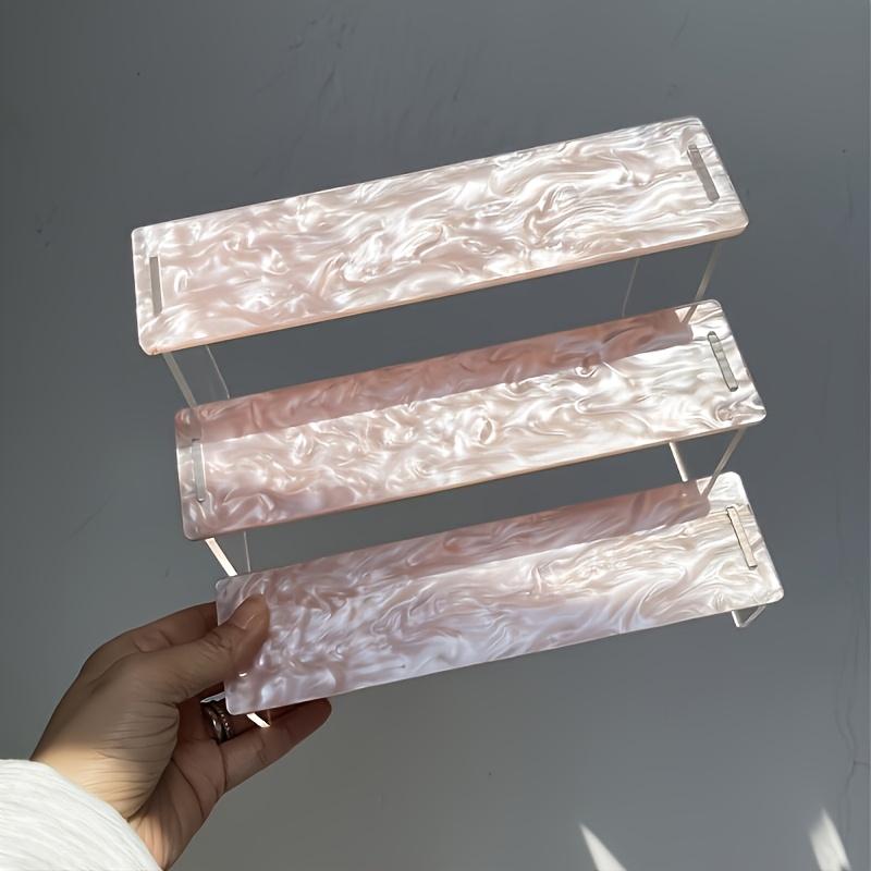 

Акриловая трехъярусная подставка, Подставка для дисплея, Органайзер для хранения предметов искусства, Подходит для вечеринок, Праздничное украшение