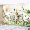Fairy Tale Castle Tapestry Wall Hanging Cartoon Oil Painting Mural Bohemian Hippie Psychedelic Mattress Home Life Decor