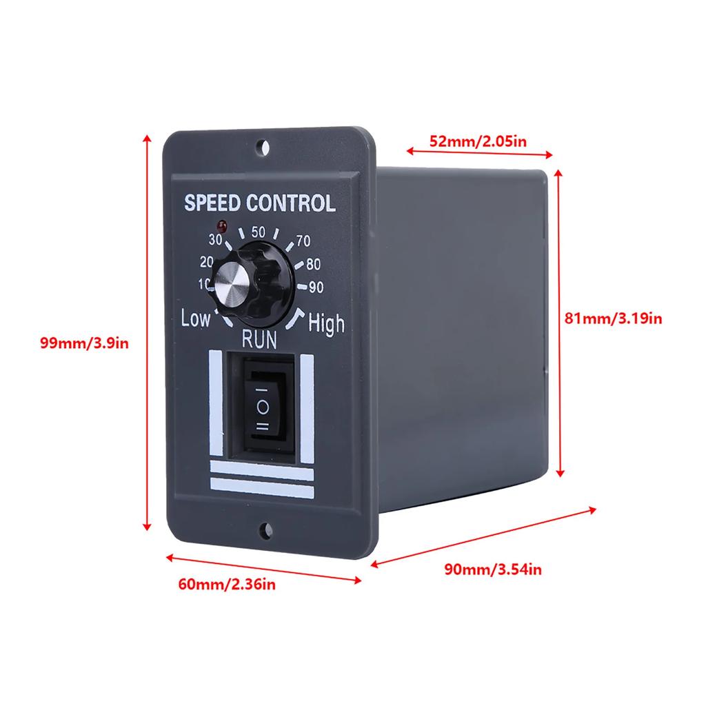 CW CCW Reversible Switch DC 12-60V 40A PWM Brush Motor Speed Controller