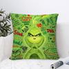 Christmas T-The G-Grinc-Chs-S Pillow Case Plush Fabric Soft Double Sided Print Sofa Cushion Cover Throw Pillow Covers