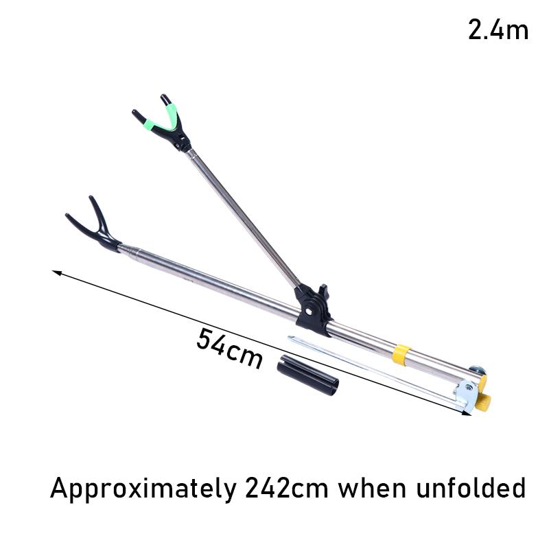 Heavy Duty V Shape Head Adjustable Stainless Steel Fishing Rod Bracket for Secure Angling