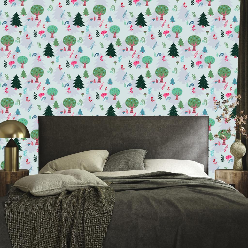 Green Plants and Trees Wallpaper for Living Room and Bedroom 50x1000