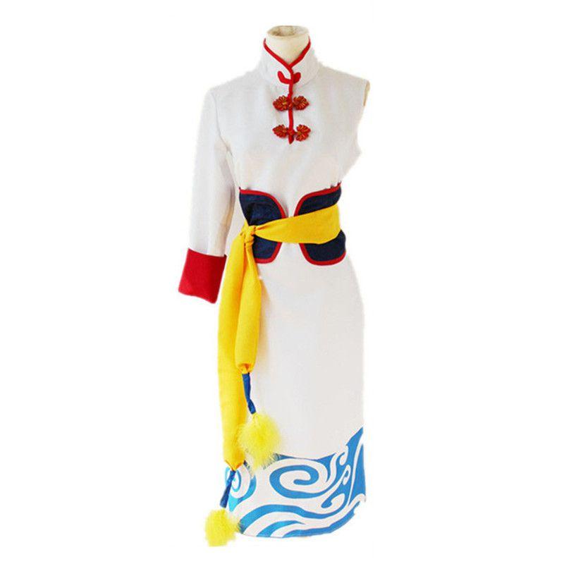 

Breathable Gintama Future Kagura Cheongsam Cosplay Costume Outfit Set For Events Costume Set(No Wig),XL