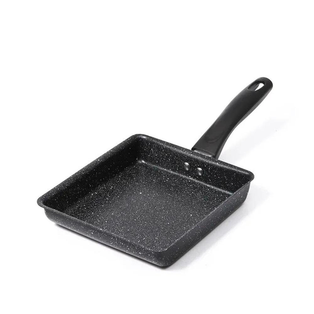 Maifan Stone Frying Pan Non-stick Pans Square Cast Iron Cookware Pans Breakfast Pan Egg Roll Skillet Cooking Pot Non Stick