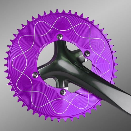 Motor Sprocket Heavy Duty Aluminum Alloy Chainring 40T To 58T Waterproof Rustproof Tooth Disc Replacement for Road Bike