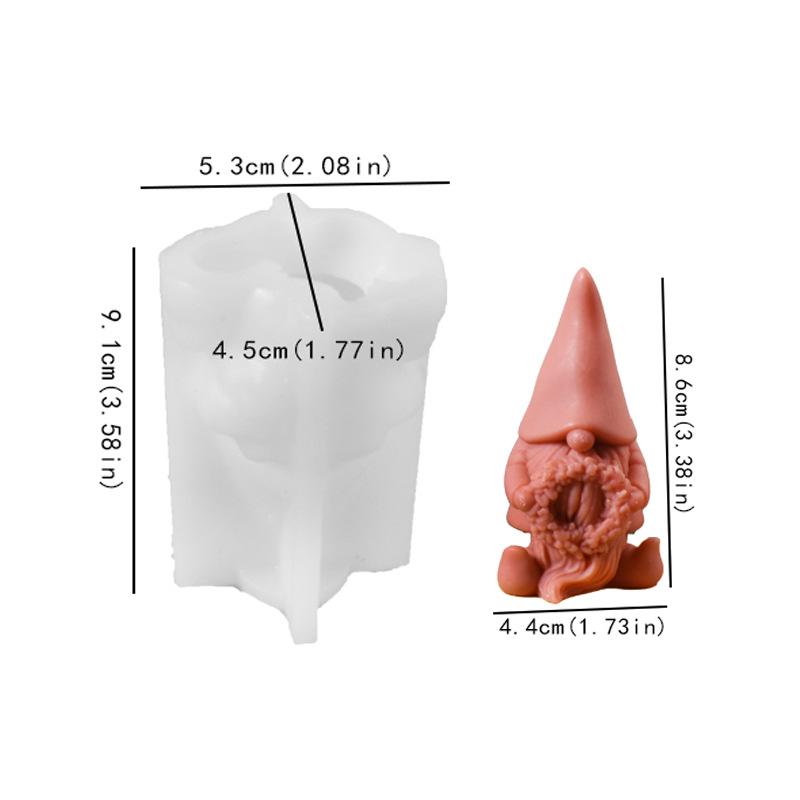 

Новые силиконовые формы для гномов без лица 3D Дед Мороз Ароматическая свеча Гипс Мыло Смола Форма для поделок Домашний декор 2024 Рождественский подарок