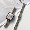 Applicable to Apple iwatch9 seven-bead small waist stainless steel strap apple watch8 women's watch strap