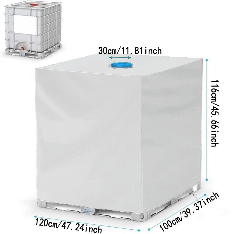 IBC Tank Protective Cover - 420D Oxford Cloth, 1000L, Sun & Dust Protection for Water Barrels