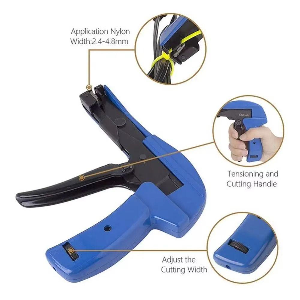 Ergonomic Cable Tie Tool Efficient Flush Cut Zip Tie Tool  Electrical Operation