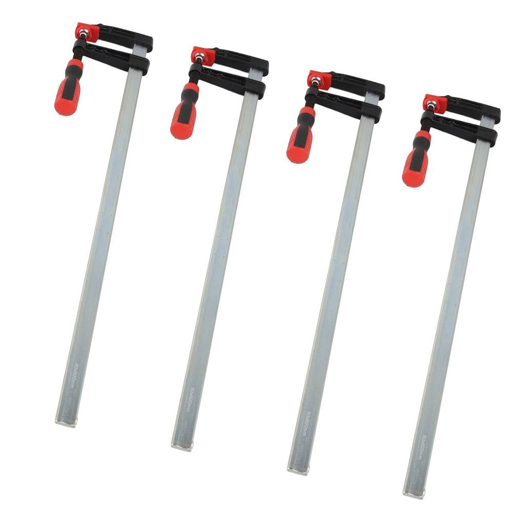 4Pcs Heavy Duty F Clamps Woodworking Bar Clips Quick Slide DIY Hand Tool Kit 80*600mm