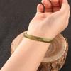 Vintage Yellow Imperial Bangle Open Cuff Bracelet for Women Antique Oxidized Jewelry Gift Collection