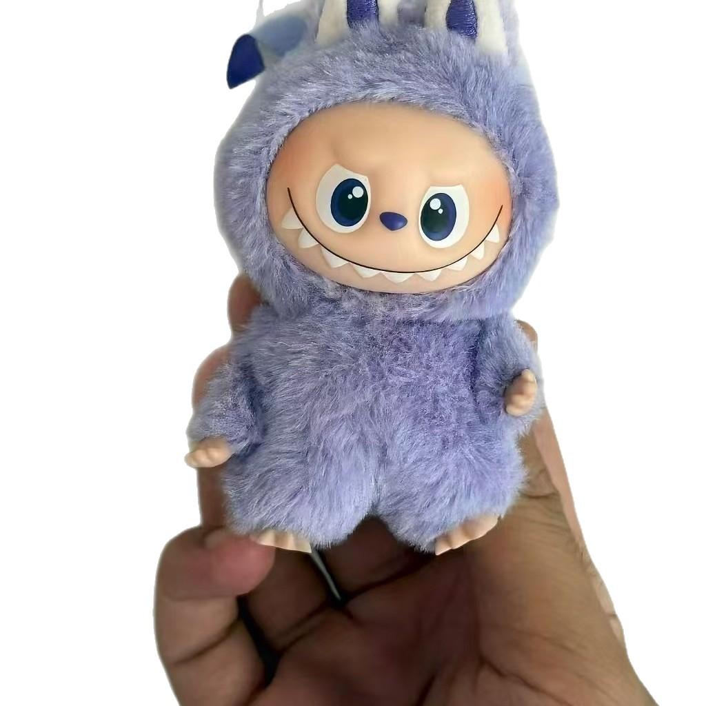 Cute Labubu New 4th Gen Mini Vinyl - Face Plush Blind Box: Ideal Backpack Accessory, Keychain & Christmas Gift, Also a Fun Children's Hand Puppet Toy