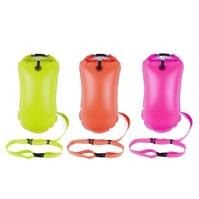 Swimming Buoy for Open Water, Swim Safety Float Dry Bag, Waterproof Inflatable