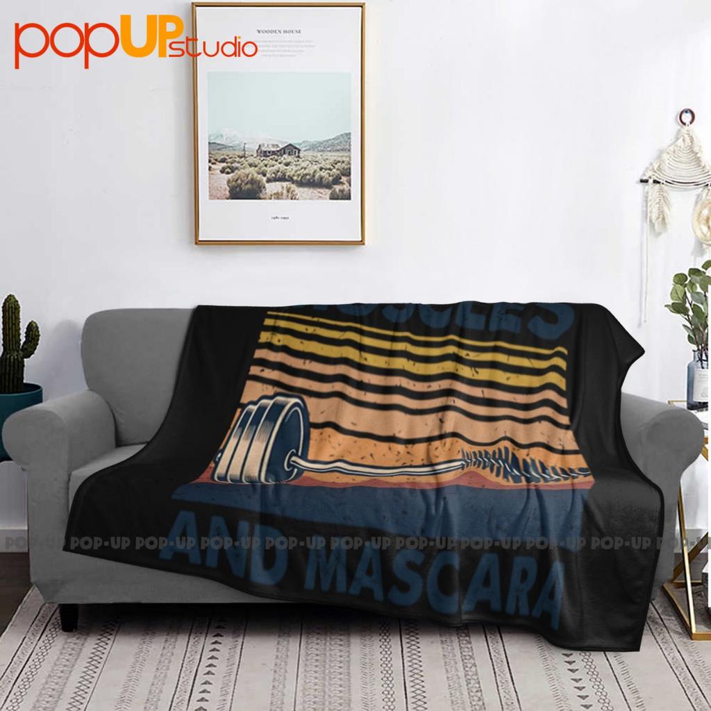 Muscles And Mascara Bodybuilding Powerlifting Gym Ultra-Soft Blanket Quilt Winter Sofa Cover Bed Covers