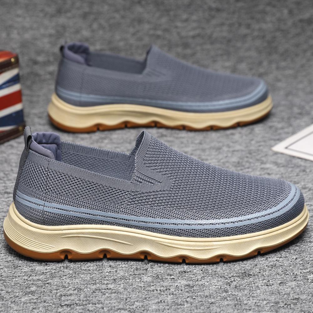 

Large size men s shoes summer one-pedal lazy shoes 2025 new mesh breathable casual shoes lightweight men s shoes 39