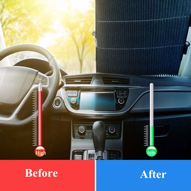 Cortina retractabilă pentru mașină Protecție UV Parbriz Accesorii parasolare