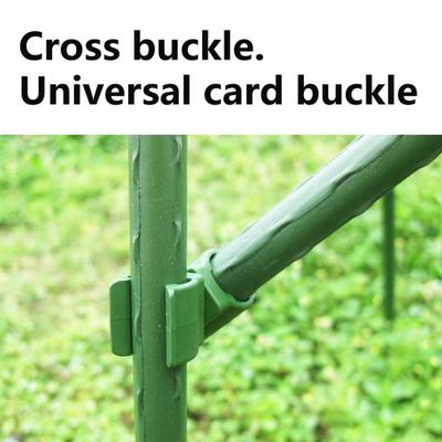 Clip da giardinaggio resistente alla ruggine universale ben fissata girevole a 360 gradi da 10 pezzi per piante in plastica per giardino