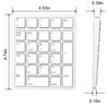 26 Keys Wireless Number Pads Rechargeable USB Numeric Keypad Portable Financial Accounting Number Keyboard for Laptop