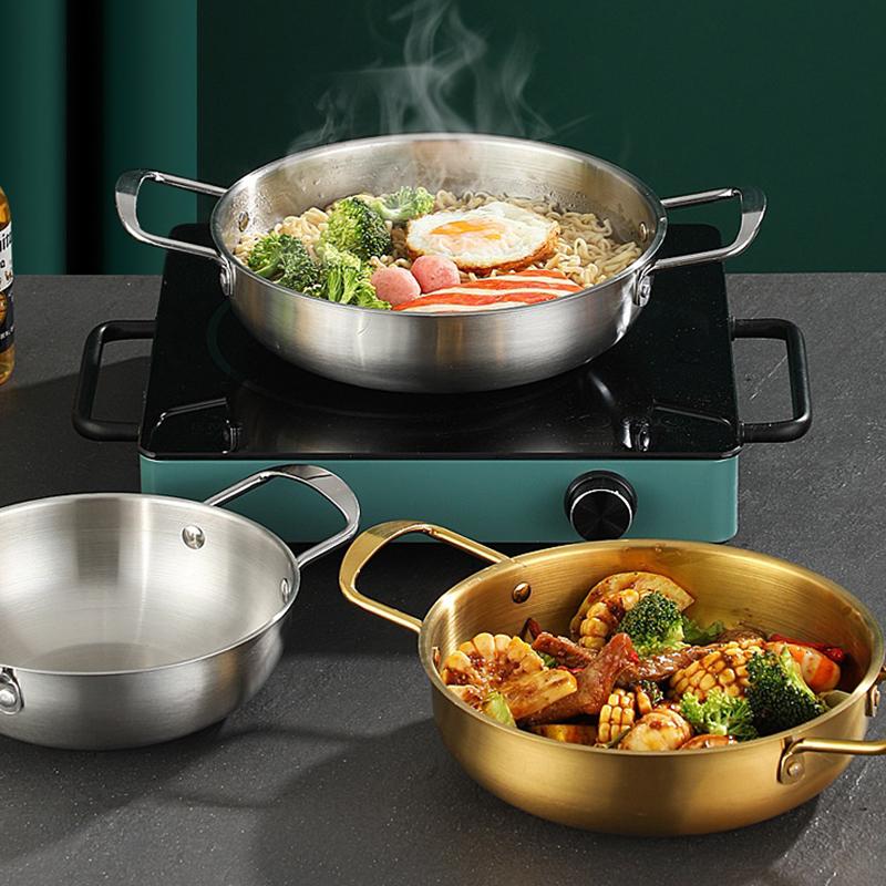 Food Grade Stainless Steel Pot With Dual Handles For Home Commercial Use  Pot Seafood Ramen Dry Pot