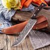 Damascus Steel VG10 Bone Cutting Knife 67 Layers of High Carbon Steel Forged From The Cutting Knife Meat and Fish Cutting Knife