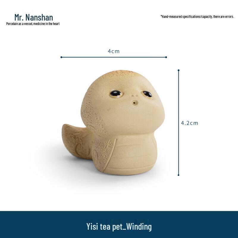 Purple Clay Snake Tea Pet Ornament